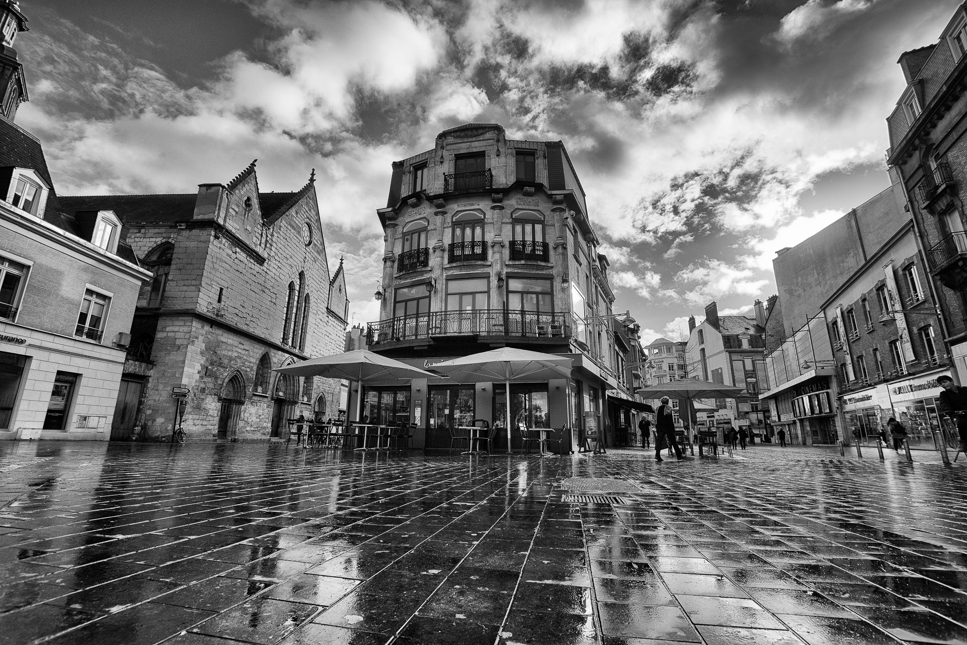 Architecture, photographie noir et blanc